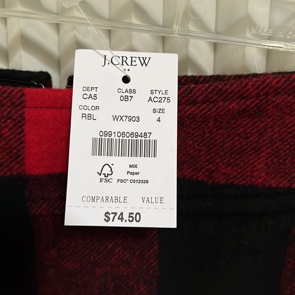 J. Crew WOOL-BLEND A-LINE SKIRT - Picture 2 of 5